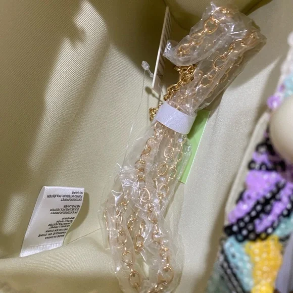 NWT Ryder Sequin Floral Minaudière Evening Bag - Picture 6 of 7